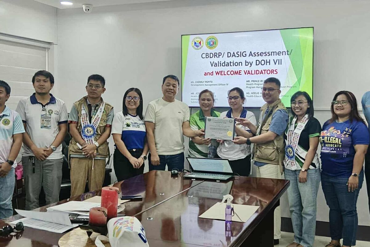 DOH Nods and Awards Certification to Danao City’s Community-Based Drug…